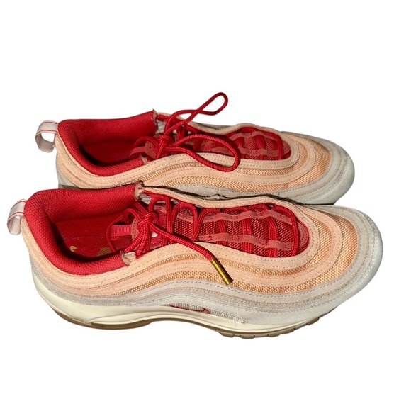 NIKE AIRMAX 97 SISTERHOOD CHALK CASHMERE/ORANGE CHALK-RATTAN WMNS 11 - Picture 5 of 7